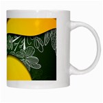 Flower Floral Leaf Star Sunflower Green Red Yellow Brown Sexxy White Mugs Right