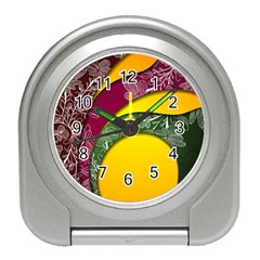 Flower Floral Leaf Star Sunflower Green Red Yellow Brown Sexxy Travel Alarm Clocks by Mariart