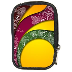 Flower Floral Leaf Star Sunflower Green Red Yellow Brown Sexxy Compact Camera Cases by Mariart