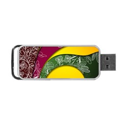 Flower Floral Leaf Star Sunflower Green Red Yellow Brown Sexxy Portable Usb Flash (two Sides) by Mariart