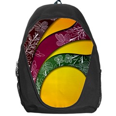 Flower Floral Leaf Star Sunflower Green Red Yellow Brown Sexxy Backpack Bag by Mariart