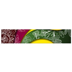 Flower Floral Leaf Star Sunflower Green Red Yellow Brown Sexxy Flano Scarf (small) by Mariart