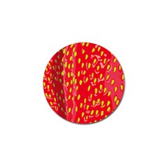 Fruit Seed Strawberries Red Yellow Frees Golf Ball Marker