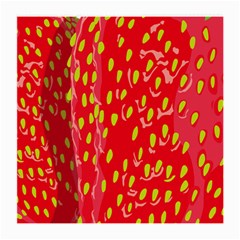 Fruit Seed Strawberries Red Yellow Frees Medium Glasses Cloth (2-Side)