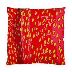 Fruit Seed Strawberries Red Yellow Frees Standard Cushion Case (One Side)