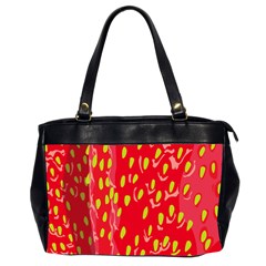 Fruit Seed Strawberries Red Yellow Frees Office Handbags (2 Sides) 