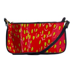 Fruit Seed Strawberries Red Yellow Frees Shoulder Clutch Bags