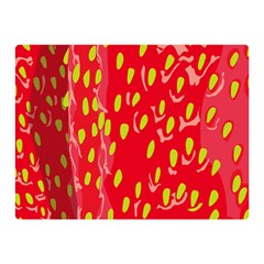 Fruit Seed Strawberries Red Yellow Frees Double Sided Flano Blanket (Mini) 