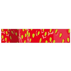 Fruit Seed Strawberries Red Yellow Frees Flano Scarf (Small)