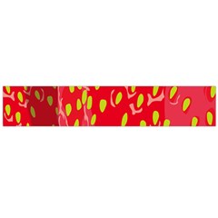 Fruit Seed Strawberries Red Yellow Frees Flano Scarf (Large)