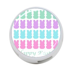 Happy Easter Rabbit Color Green Purple Blue Pink 4-port Usb Hub (two Sides)  by Mariart