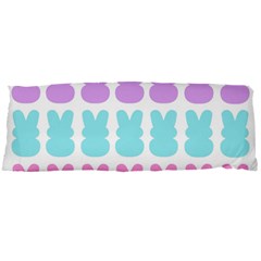 Happy Easter Rabbit Color Green Purple Blue Pink Body Pillow Case Dakimakura (two Sides)