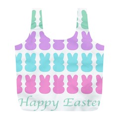 Happy Easter Rabbit Color Green Purple Blue Pink Full Print Recycle Bags (l)  by Mariart