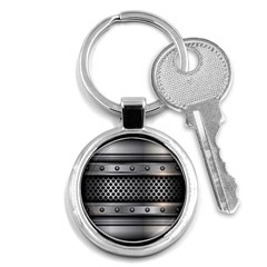 Iron Content Hole Mix Polka Dot Circle Silver Key Chains (round)  by Mariart