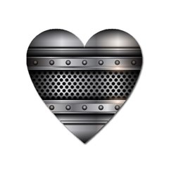 Iron Content Hole Mix Polka Dot Circle Silver Heart Magnet by Mariart