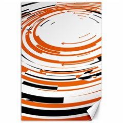 Hole Black Orange Arrow Canvas 20  X 30   by Mariart