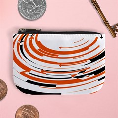 Hole Black Orange Arrow Mini Coin Purses by Mariart