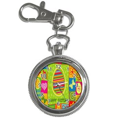 Happy Easter Butterfly Love Flower Floral Color Rainbow Key Chain Watches by Mariart