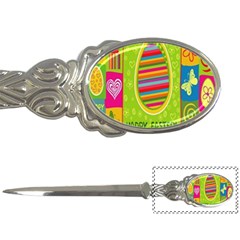 Happy Easter Butterfly Love Flower Floral Color Rainbow Letter Openers by Mariart