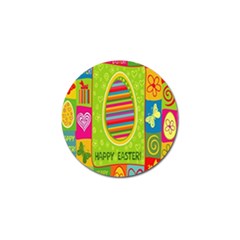 Happy Easter Butterfly Love Flower Floral Color Rainbow Golf Ball Marker (4 Pack) by Mariart