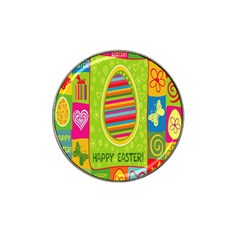 Happy Easter Butterfly Love Flower Floral Color Rainbow Hat Clip Ball Marker (4 Pack) by Mariart