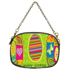 Happy Easter Butterfly Love Flower Floral Color Rainbow Chain Purses (one Side)  by Mariart