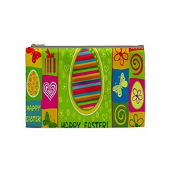 Happy Easter Butterfly Love Flower Floral Color Rainbow Cosmetic Bag (medium)  by Mariart