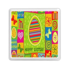 Happy Easter Butterfly Love Flower Floral Color Rainbow Memory Card Reader (square)  by Mariart