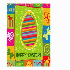 Happy Easter Butterfly Love Flower Floral Color Rainbow Small Garden Flag (two Sides) by Mariart