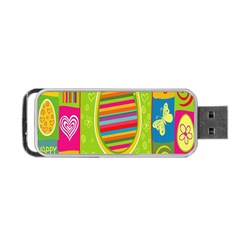 Happy Easter Butterfly Love Flower Floral Color Rainbow Portable Usb Flash (one Side) by Mariart