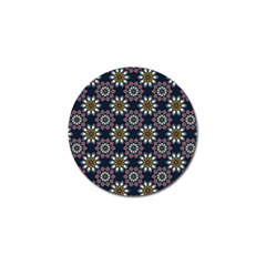 Floral Flower Star Blue Golf Ball Marker (10 Pack) by Mariart