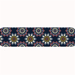 Floral Flower Star Blue Large Bar Mats by Mariart