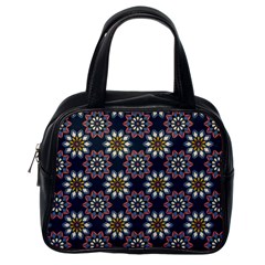 Floral Flower Star Blue Classic Handbags (one Side) by Mariart