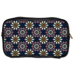 Floral Flower Star Blue Toiletries Bags by Mariart