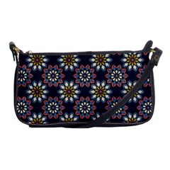 Floral Flower Star Blue Shoulder Clutch Bags by Mariart