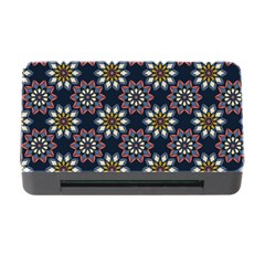 Floral Flower Star Blue Memory Card Reader With Cf by Mariart