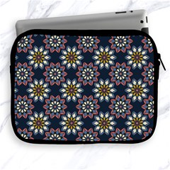 Floral Flower Star Blue Apple Ipad 2/3/4 Zipper Cases by Mariart