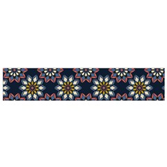 Floral Flower Star Blue Flano Scarf (small) by Mariart