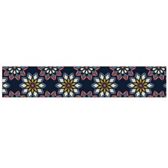 Floral Flower Star Blue Flano Scarf (large) by Mariart