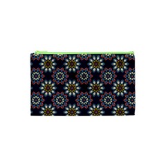 Floral Flower Star Blue Cosmetic Bag (xs) by Mariart