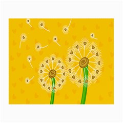 Leaf Flower Floral Sakura Love Heart Yellow Orange White Green Small Glasses Cloth (2-side) by Mariart