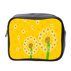 Leaf Flower Floral Sakura Love Heart Yellow Orange White Green Mini Toiletries Bag 2-side by Mariart