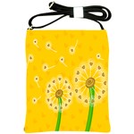 Leaf Flower Floral Sakura Love Heart Yellow Orange White Green Shoulder Sling Bags Front