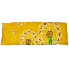 Leaf Flower Floral Sakura Love Heart Yellow Orange White Green Body Pillow Case (dakimakura) by Mariart