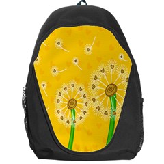 Leaf Flower Floral Sakura Love Heart Yellow Orange White Green Backpack Bag by Mariart