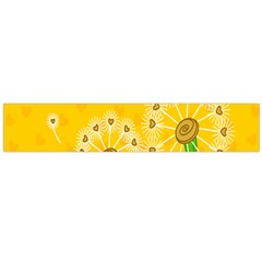 Leaf Flower Floral Sakura Love Heart Yellow Orange White Green Flano Scarf (large) by Mariart