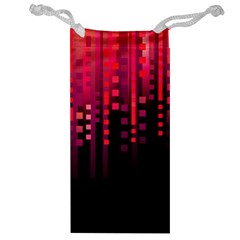 Line Vertical Plaid Light Black Red Purple Pink Sexy Jewelry Bag by Mariart