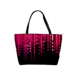 Line Vertical Plaid Light Black Red Purple Pink Sexy Shoulder Handbags Front