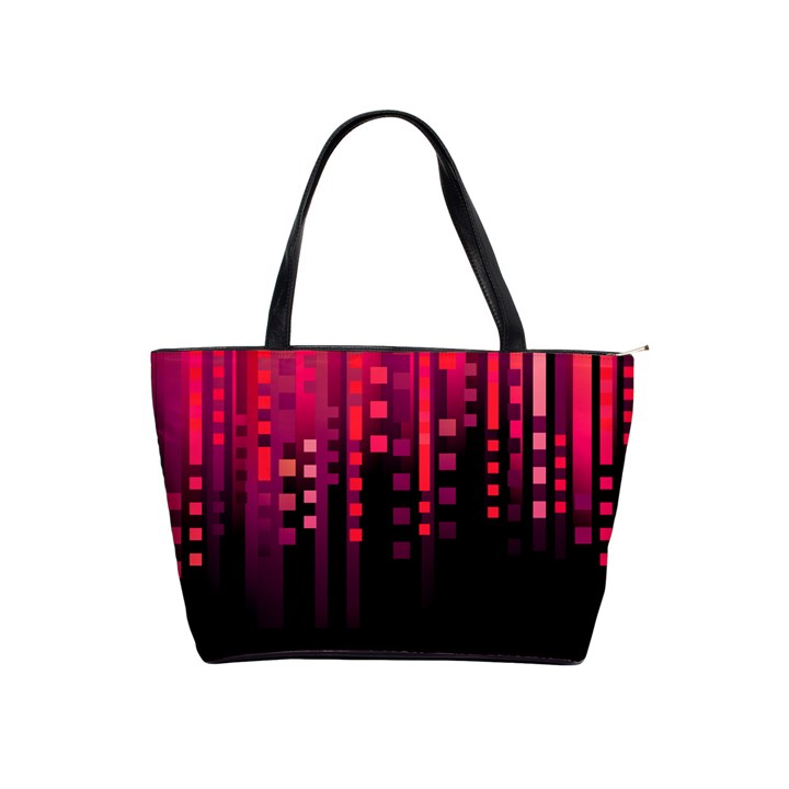 Line Vertical Plaid Light Black Red Purple Pink Sexy Shoulder Handbags