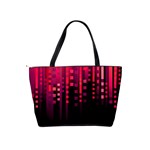 Line Vertical Plaid Light Black Red Purple Pink Sexy Shoulder Handbags Back